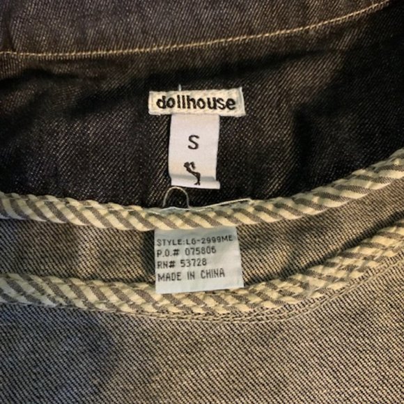 Dollhouse Crop Distressed Jean Jacket - Excellent Condition - Picture 4 of 10